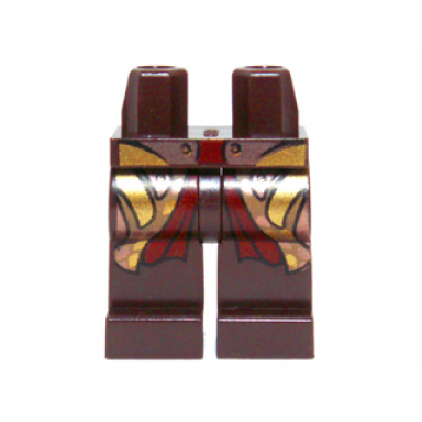dark brown hips and legs with long gold coattails pattern haldir