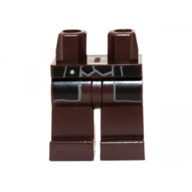 dark brown hips and legs with black vest and coattails pattern