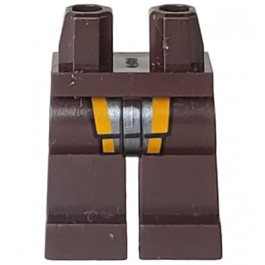 dark brown hips and legs with silver panel with bright light orange trim pattern sw unkar plutt