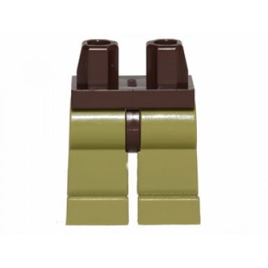 dark brown hips and olive green legs