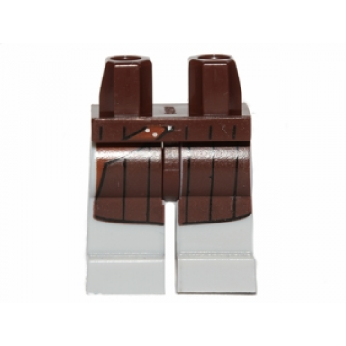dark brown hips and light bluish gray legs with dark brown coat with holster pattern