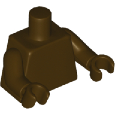 dark brown torso plain same color arms same color hands