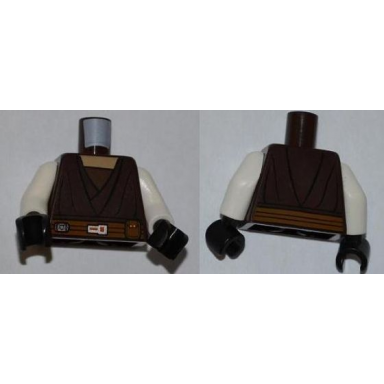 dark brown torso sw layered shirt dark orange belt pattern saesee tiin white arms black hands