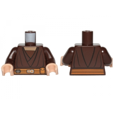 dark brown torso sw layered shirt dark orange belt pattern saesee tiin dark brown arms light nougat hands