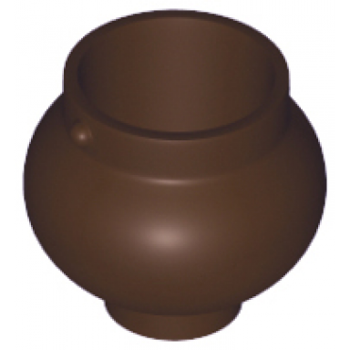 dark brown minifigure utensil pot small with handle holders
