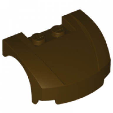 dark brown vehicle mudguard 3 x 4 x 1 2 3 curved front
