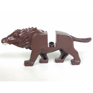 dark brown warg body with black nose pattern