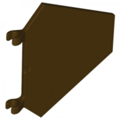 dark brown flag 5 x 6 hexagonal