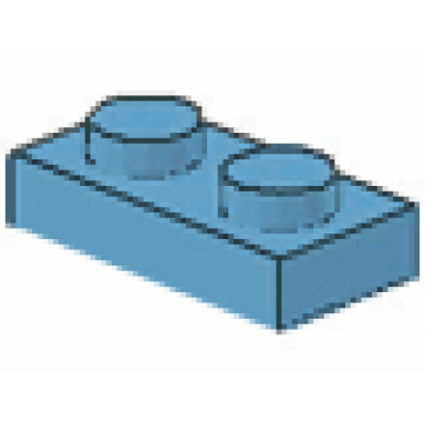 maersk blue plate 1 x 2