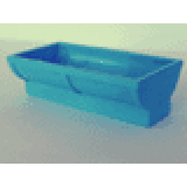 maersk blue duplo animal accessory feeding trough 2 x 4 x 2 with curved sides
