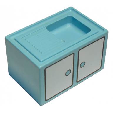 maersk blue duplo furniture sink with white cabinets pattern