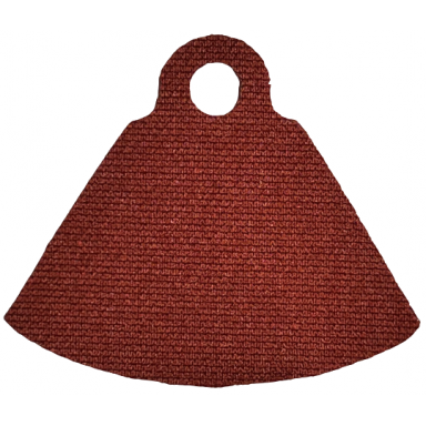 dark red minifigure cape cloth stepped shoulders with single top hole - spongy stretchable fabric