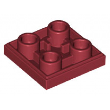 dark red tile modified 2 x 2 inverted