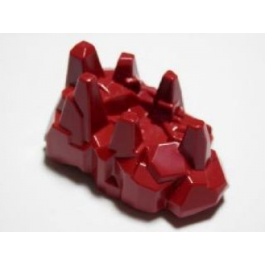 dark red hero factory armor with rock spikes