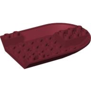 dark red aircraft fuselage forward bottom curved 6 x 8