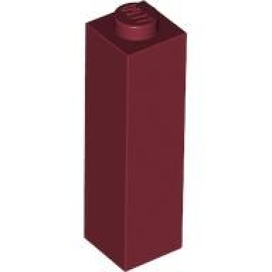 dark red brick 1 x 1 x 3