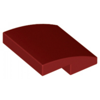 dark red slope curved 2 x 2 x 2 3
