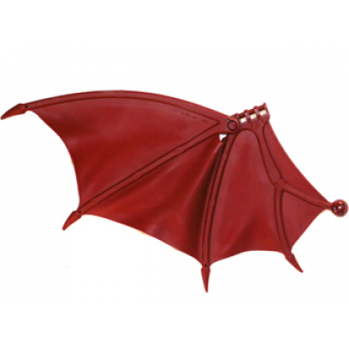 dark red dragon wing 26 x 16 folding right with spikes and ball joint connector