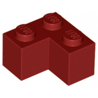 dark red brick 2 x 2 corner