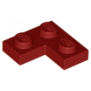 dark red plate 2 x 2 corner