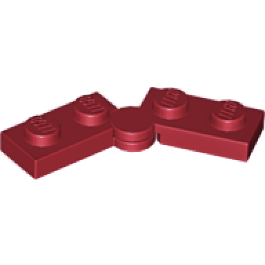 dark red hinge plate 1 x 4 swivel 2429 2430