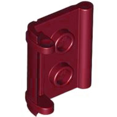 dark red minifigure utensil book binding with 2 studs
