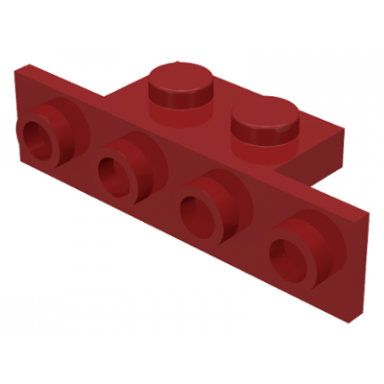 dark red bracket 1 x 2 - 1 x 4