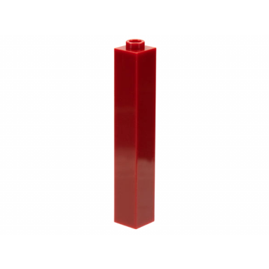 dark red brick 1 x 1 x 5 - hollow stud