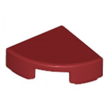 dark red tile round 1 x 1 quarter