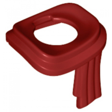 dark red minifigure scarf long wrapped