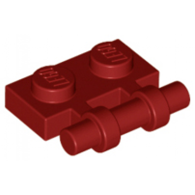 dark red plate modified 1 x 2 with bar handle on side - free ends