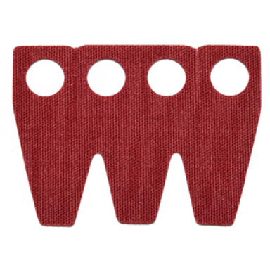 dark red minifigure skirt cloth 3 truncated points partial wrap