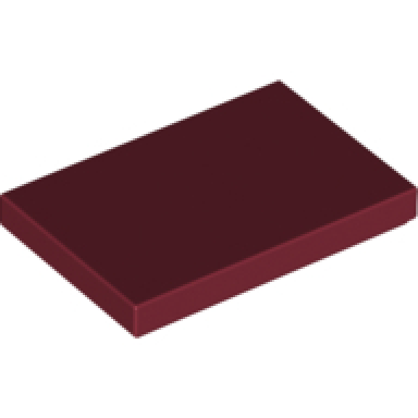 dark red tile 2 x 3
