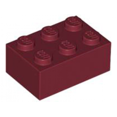 dark red brick 2 x 3