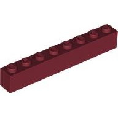dark red brick 1 x 8
