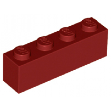 dark red brick 1 x 4