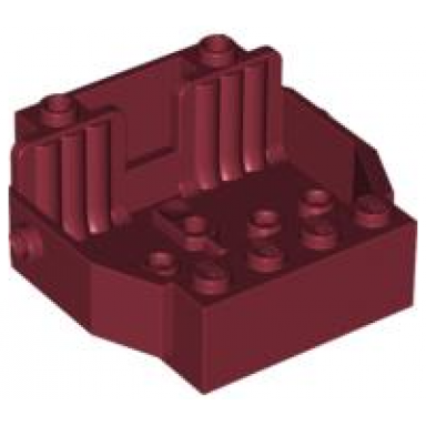 dark red vehicle base 6 x 5 x 2 with 2 seats