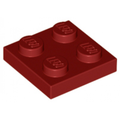 dark red plate 2 x 2
