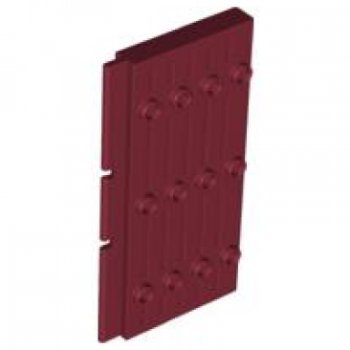dark red door 1 x 5 x 7 1 2 stockade