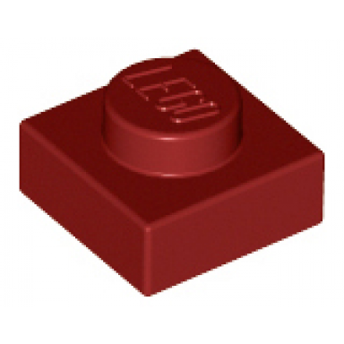 dark red plate 1 x 1