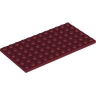 dark red plate 6 x 12