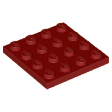 dark red plate 4 x 4