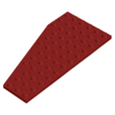 dark red wedge plate 12 x 6 right