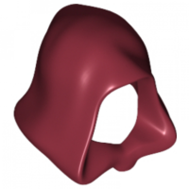 dark red minifigure headgear hood