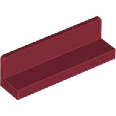 dark red panel 1 x 4 x 1