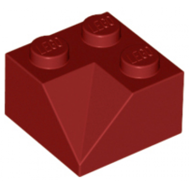 dark red slope 45 2 x 2 double concave