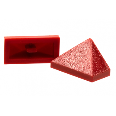 dark red slope 45 2 x 1 triple with inside bar