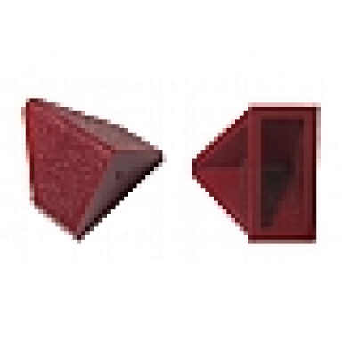 dark red slope 45 2 x 1 double inverted without bottom tube or bottom stud holder