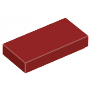 dark red tile 1 x 2