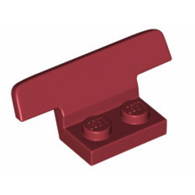 dark red vehicle spoiler 1 x 4 on 1 x 2 base